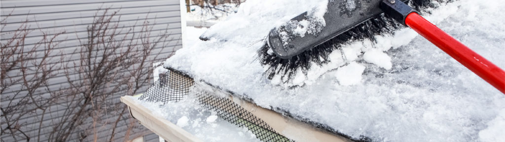Ice Dam cleaned off of roof