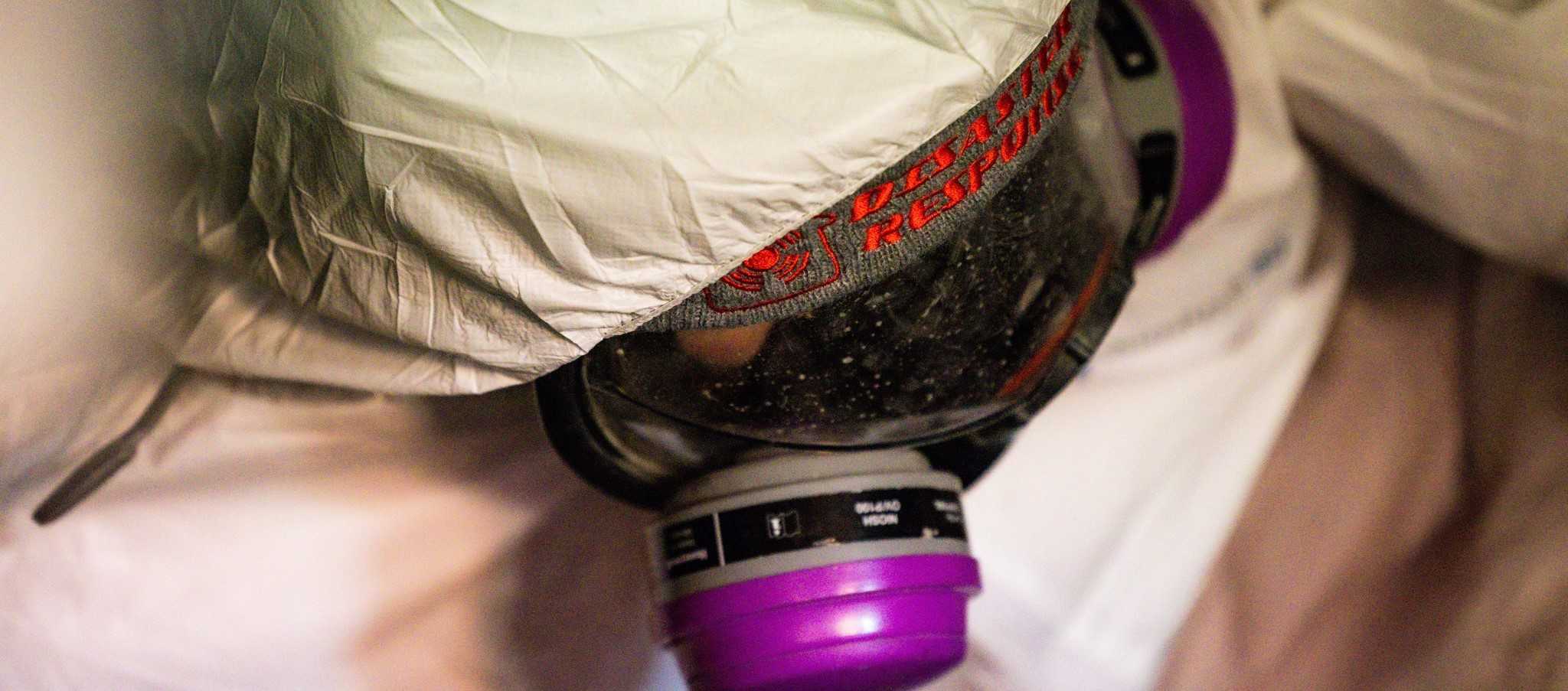 Vapor barrier install in a tight space