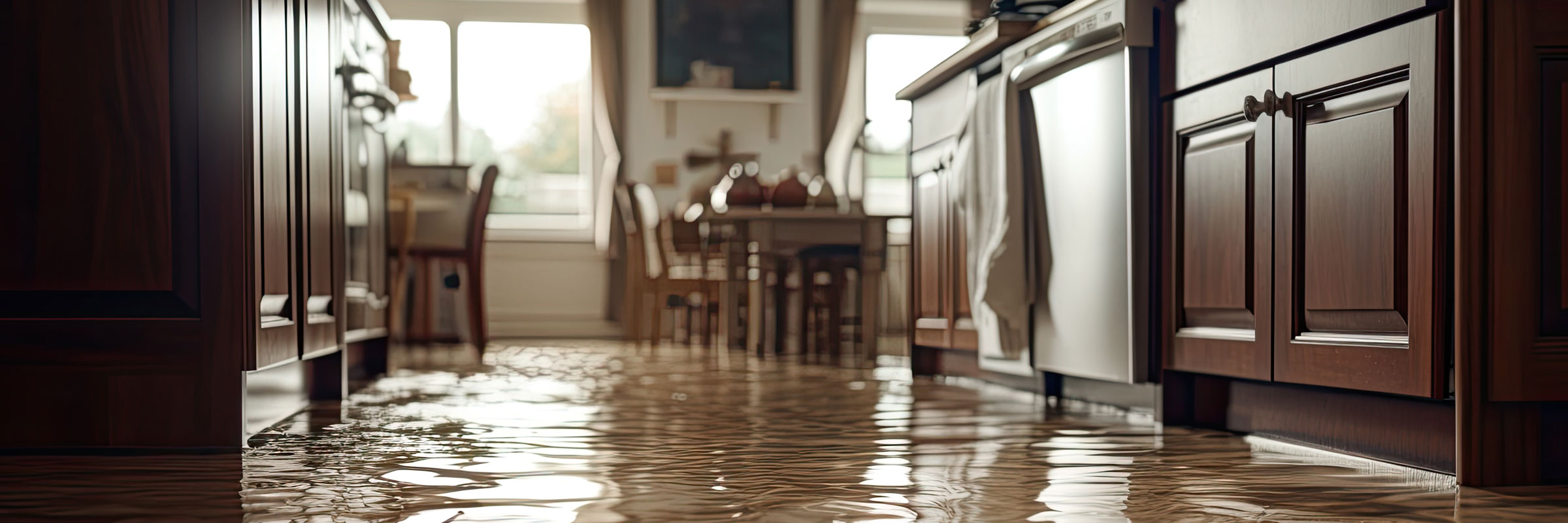home flooding from broken pipe